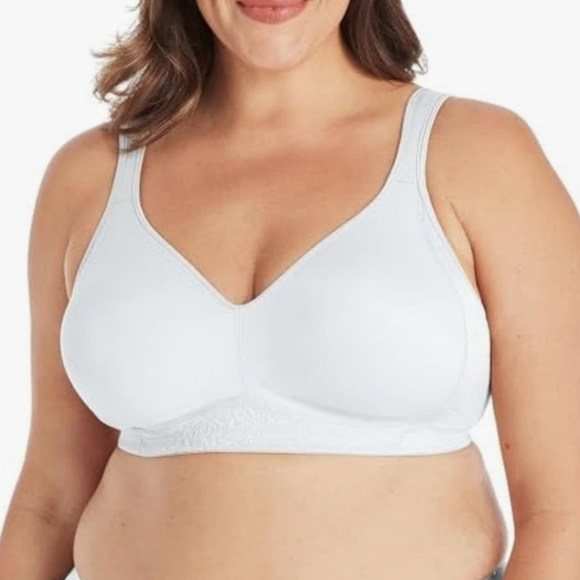 Playtex Wireless bras, breathable, support on sides&back,white & beige, 46DD. - Picture 3 of 16